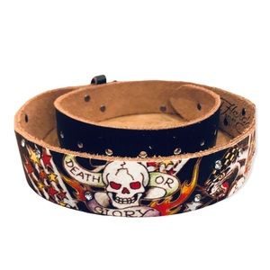 Ed Hardy Leather Belt Strap